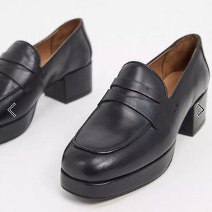 ASOS Maximize premium leather platform loafer NWT